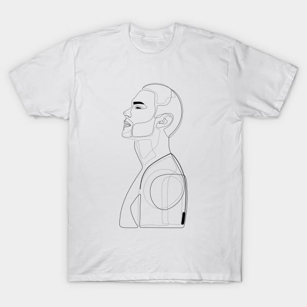 Suited In Lines T-Shirt by Explicit Design